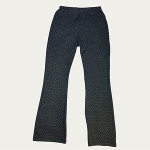 Urban Outfitters Flare Leg Patterned Brown Pants Size Small Petite